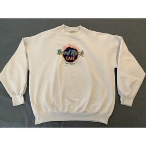 VTG Save The Planet‎ Hard Rock Cafe Sydney Sweatshirt Adult Size Large Pullover